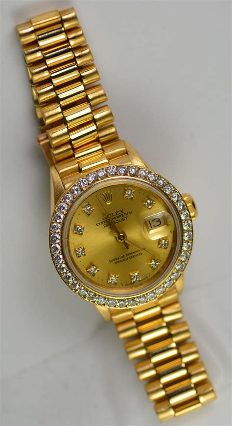 rolex aafes golduhr|rolex gold diamond watch.